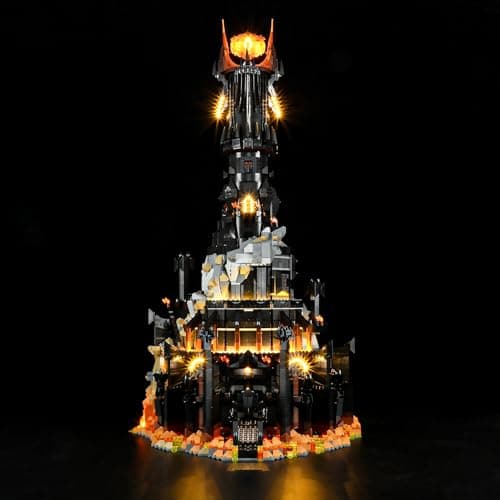 BRIKSMAX Kit d’éclairage à LED pour Lego Icons Le Seigneur des Anneaux : Barad-dûr - Compatible with Lego 10333 Blocs de Construction Modèle- Pas inclure l’Ensemble Lego