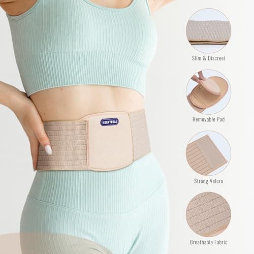 Hernie ombilicale | hernie abdominale pour hommes et femmes | attache de hernie ombilicale de type nombril avec 1 coussin de compression de hernie | ventrale, ceinture de soutien postopératoire