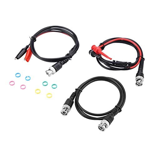 Câble coaxial BNC à BNC Crocodile Chip Multimeter Test Hook Set Test Lead Kit Sondes d'oscilloscope BNC à pinces crocodiles pour la formation d'électricien