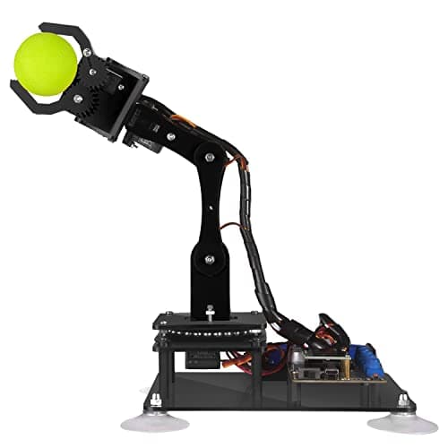 Adeept Kit de Bras robotique 5-DOF Compatible avec Arduino IDE | Kit de Robot à Monter soi-même | Kit de Bras de Robot Vapeur avec écran OLED | Code de Traitement et tutoriel PDF