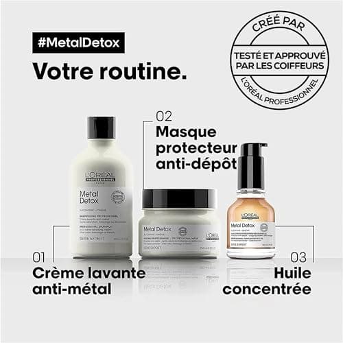 L'OREAL PROFESSIONNEL - Masque Metal Detox - Cheveux Secs & Abîmés - 250 ml