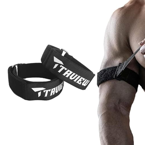 TAVIEW Bandes d'occlusion à libération rapide pour biceps - Bandes de restriction de débit pour biceps - Bandes de fitness et de musculation | Gagnez rapidement de la croissance musculaire sans