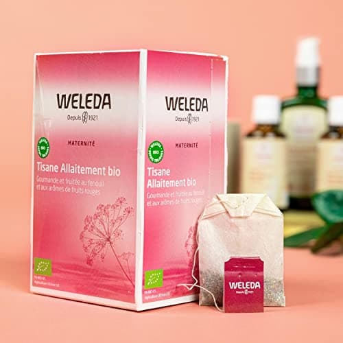 WELEDA - Tisane Allaitement Bio Fruits Rouges - Favorise la lactation - 20 Sachets de 2 g