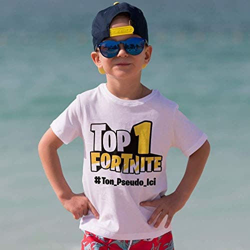 Tshirt Enfant Personnalisé Top 1 Battle Royale Avec Ton Pseudo Personnalisé