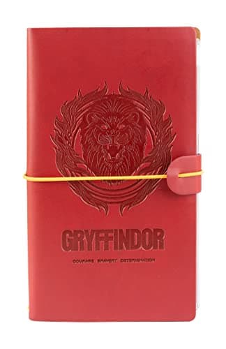 Grupo Erik CTBV017 - Ensemble Carnet de Voyage Harry Potter Gryffondor - Carnet de Notes 2 en 1 - Notebook Simili Cuir