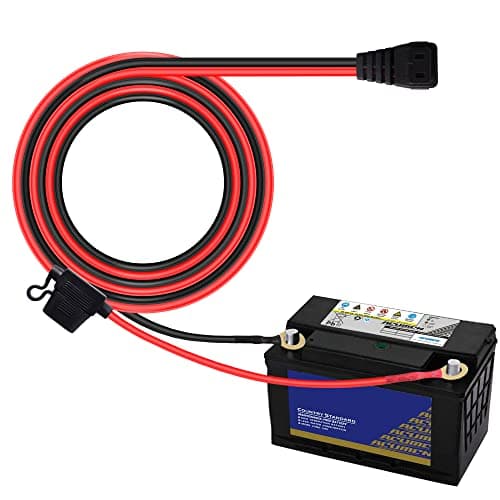 PNGKNYOCN 12V câble d'alimentation pour réfrigérateur de Voiture, 16awg borne o - Ring à la tête de réfrigérateur de Voiture Portable fusible 15A intégré pour réfrigérateur de Voiture Portable (3M)