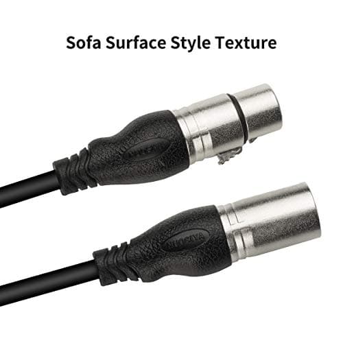 NUOSIYA Cable XLR 20m 1 paquet Cable XLR Male Femell, Compatible avec Microphone Enceinte Caméra Table de Mixage Amplificateur Audio Studio Enregistrement