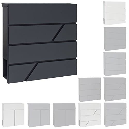 Moderne De Boîte Aux Lettres Murale En Acier Inoxydable 18 Modèles V2Aox, Farbe:Edelstahl 4 (MB05)