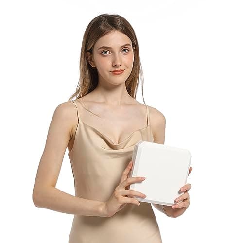 HSLFUAI Big necklace box Présentoir de collier avec lumière LED, grande boîte à colliers, boîtes à colliers pour bijoux