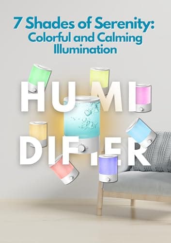 Humidificateur à Brouillard Froid MEGAWISE Pour Bébé, Chambre à Coucher, Crèche, Maison et Bureau | Vaporisateur Ultra - Silencieux à Ultrasons, Remplissage Supérieur Grand Format 3,5L