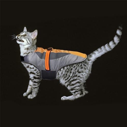 TZL Manteau d'hiver pour Chien,Veste Chaude et Coupe-Vent pour Chien,Veste de Ski pour Chien avec Lumière LED,Gilet d'hiver pour Chien à Taille Ajustable,Convient pour Petit Moyen Grand Chiens