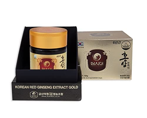 Ginseng Rouge Coréen Extrait Gold 100g - Cure de 3 mois. La meilleure qualité de Ginseng Rouge Coréen - La plus forte concentration possible en Ginsénosides Rg1,Rb1,Rg3 > 13mg/g