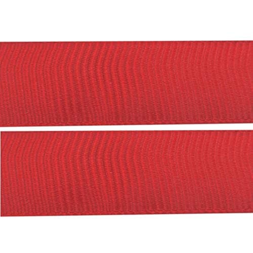 Perlin - 20 mètres de ruban gros grain rouge 10 mm à coudre pour scrapbooking