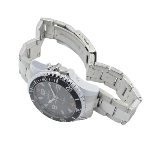SHMIOU Montre parlante française pour Aveugle Senior malvoyant Unisexe Homme Femme Parlant Bracelet en Acier Inoxydable Montre-Bracelet avec Alarme