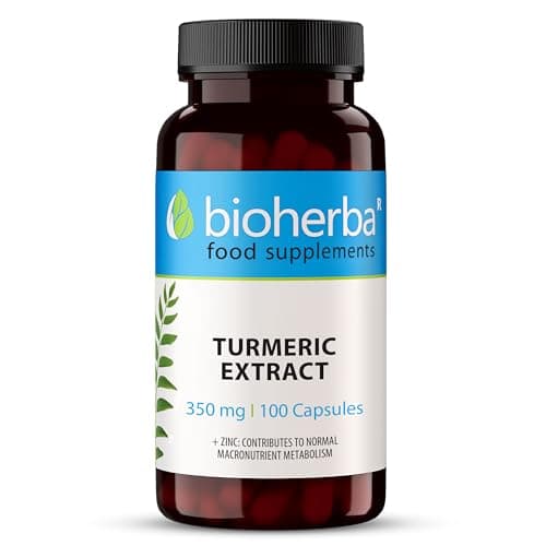Curcuma Gélules 350 mg - 100 pcs : Antioxydant Puissant et Soutien Articulaire par BIOHERBA