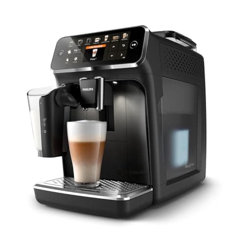 Philips Série 5400 Machine Expresso - Café à Grain - LatteGo Mousseur à Lait, 12 Spécialités de Café, Affichage Intuitif, 4 Profils Utilisateur, Noir (EP5441/50)