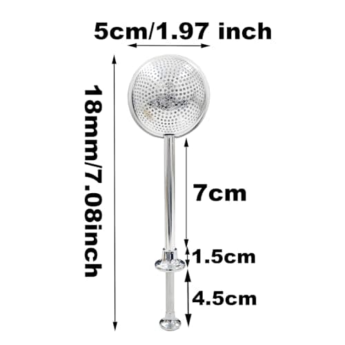SyiXute 2 Pièces Filtre à Thé,Boule a Thé,Infuseurs à Thé en Acier Inoxydable,Infuseur à Thé avec Long Manche pour Thé en Vrac & Épices,Tasse Théière