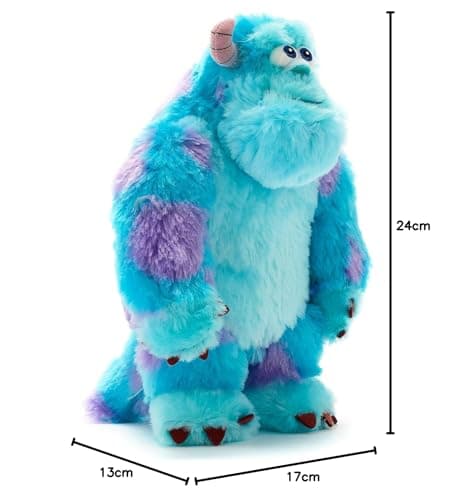 Disney Store Officiel Peluche Petit Sulli de Monstres & CIE, 24 cm, Figure Douce avec Griffes en Feutre et Cornes Rembourrées, pour Enfants Dès la Naissance