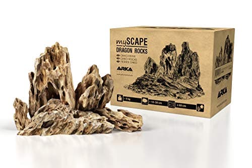 ARKA Pierres Dragon 5 kg 10-30 cm - myScape-Rocks Aquarium Terrarium | pierre d'argile naturelle, plantable, offre des cachettes, aquascaping, jardin, aquarium, terrarium