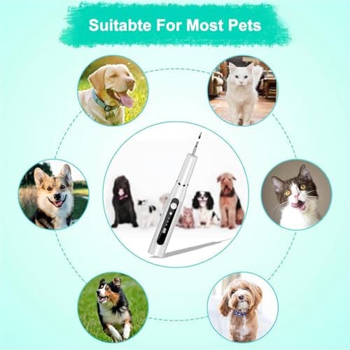Brosses à Dents à Ultrasons pour Chiens et Chats, Kit de Nettoyage DesDents pour Chiens et Chats Dents Dents Nettoyeur Dedents Nettoyeur de DentsUltrasonique Brosse à Dents Kit
