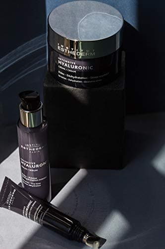 Institut Esthederm - Intensive Hyaluronic - Crème Anti Rides et Ridules - Lutte contre la Déshydratation, les Tiraillements - Pour une Peau Repulpée et Hydratée en Profondeur - Pot de 50 ml