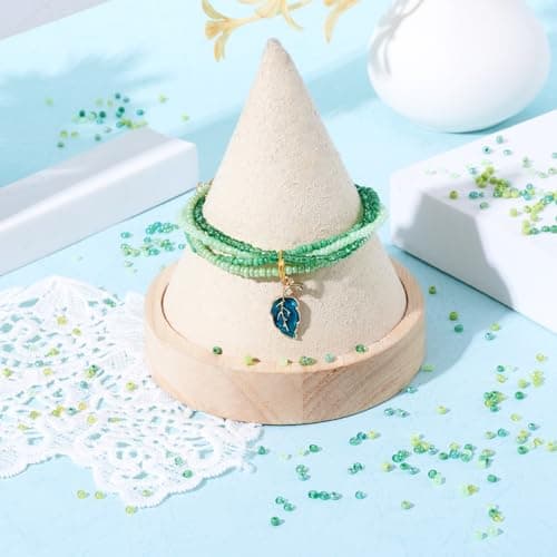 Craftdady Lot de 12 500 perles de rocaille en verre 12/0 de 2 mm - Petites perles poney de couleurs mélangées pour la fabrication de bijoux - Vert