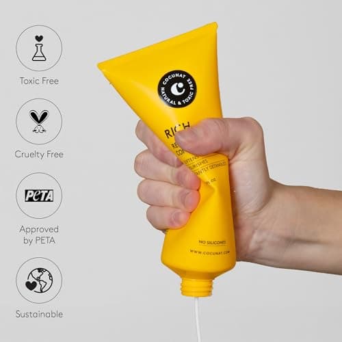 COCUNAT - Pack Rich pour Cheveux Secs - Shampooing et Après-Shampooing Naturels - Cheveux Abîmés ou Colorés - Hydrate, Nourrit et Restructure - Sans Sulfate ni Silicone - Convient à la Méthode Curly.
