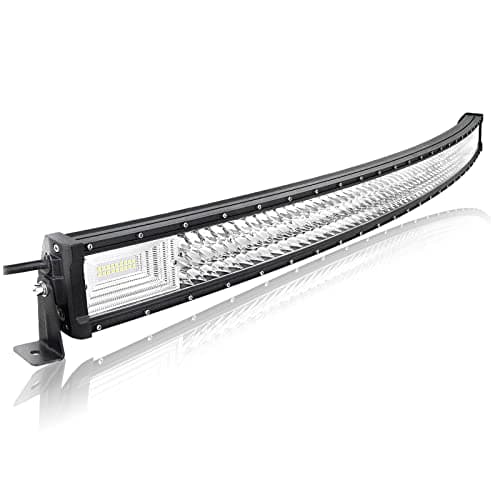 Willpower Barre LED Incurvé 132cm 52'' 675W Rampe LED Spot et Flood Bar a LED 12V 24V Étanche Projecteur LED Longue Portée Feux Phare de Travail LED pour 4x4 Voiture Camion Tracteur Quad Bateau