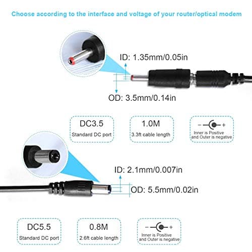 Adaptateur USB vers DC, Câble USB DC 5V Boost vers 9V 12V Câble Amplificateur de Tension 5V vers 9V 12V Convertisseur élévateur 5.5x2.1mm Câble USB vers DC Cordon de Routeur de