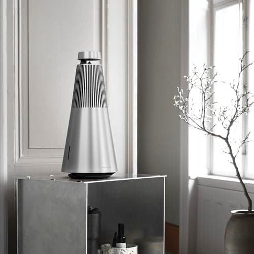 Bang & Olufsen Beosound 2 (3ème Génération) - Enceinte Puissante Bluetooth WiFi Connectée Élégante, une Expérience Sonore à 360 Degrés qui emplit toute la Pièce, Aluminium de haute Qualité - Natural