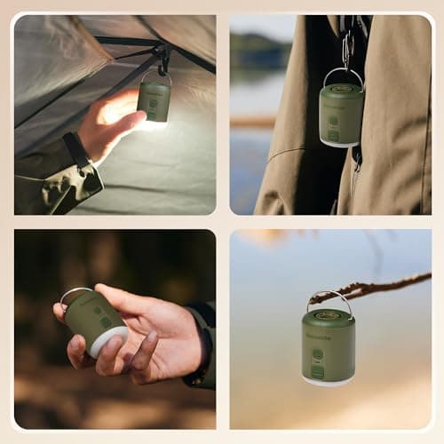 Naturehike Wind-Mini 1600 mAh Pompe à air à Batterie Rechargeable USB-C Mini Pompe à air de Camping Pompe à air électrique portative éclairée Pompe à air sur Coussin d'air avec 6 Buses d'air