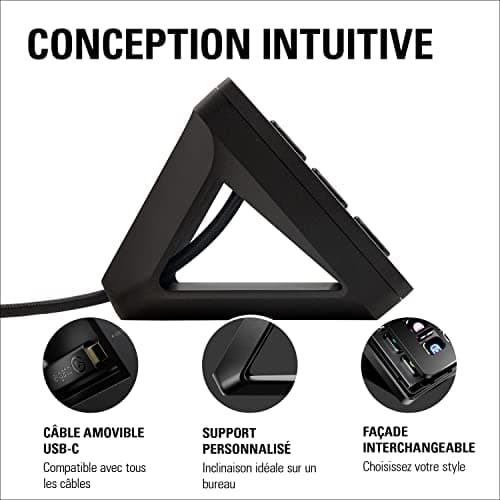Elgato Stream Deck MK.2 – Contrôleur de studio, 15 touches macro, déclenchement d’actions dans les applications et les logiciels comme OBS, Twitch, YouTube et d’autres, compatible Mac et PC