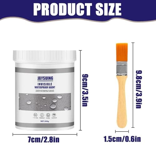 Agent Anti-Fuite Étanche 300g, Liquide Étanchéité Transparent, Waterproof Anti-Leakage Agent, Réparation des Murs, Pour Salle de Bain, Toilettes, Carrelage, Murs, Toit(C)
