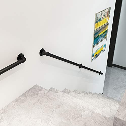 Gorssen Main Courante D'escalier, Rampe De Plomberie, Rampe D'escalier De Fer du Vent Industriel, L'intérieur du Foyer Et La Main Courante du Corridor Loft Extérieur,120cm