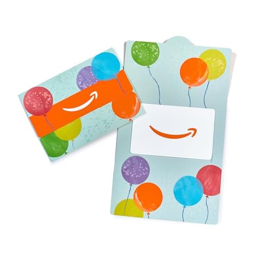 Amazon Physical Gift Card in a Mini Envelope - Bright Balloons