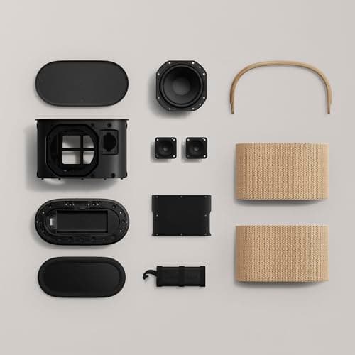 Bang & Olufsen Beosound A5 - Enceinte Puissante Design Modulaire et Circulaire Bluetooth Portable et WiFi Connectée, Autonomie Longue Durée et Dotée d’un Chargeur Sans Fil Intégré - Nordic Weave