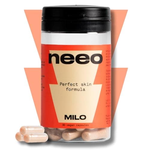 NEEO | Traitement Acné | Puissant Complexe de Zinc, Bardane, Ortie + Vitamines Peau Nette B2 et B3 | Testé en Laboratoire | Anti Acne Hormonal, Anti Imperfection, Anti Tache Visage | 30 Gélules Vegan