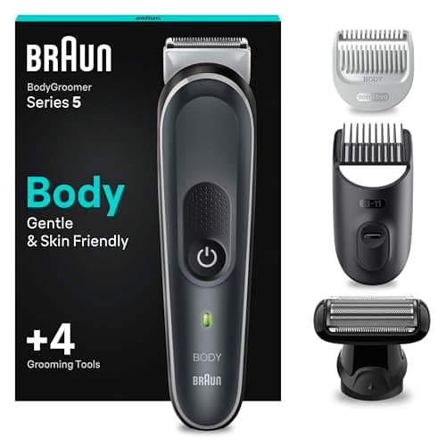 Braun Tondeuse Pour Le Corps Series 5 5370, Tondeuse Pour Le Corps Pour Homme, Pour Un Rasage Doux Du Corps