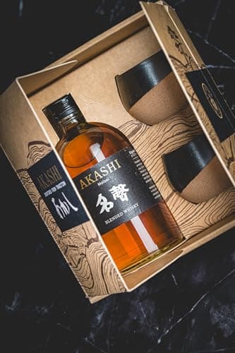Akashi Meïsei Coffret Whisky Japonais + 2 Japanese Cups 40° 50cl