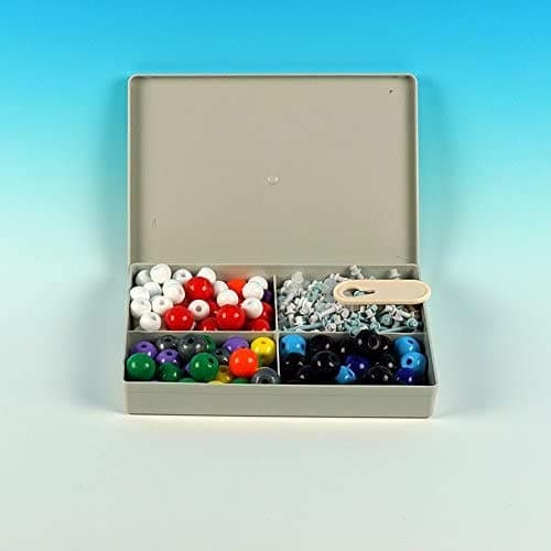 Modele Moleculaire 240Pcs, Kit Molécules Chimie Organique avec Atome Liens et Guide D'instruction pour Les Enseignants et Scientifiques par Poweka