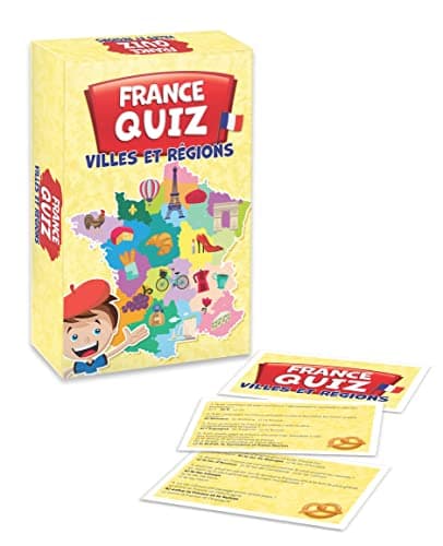 KANGUR Quiz France Villes et Régions Jeu Familial Jeux de Société pour Enfants et Adultes Quiz Jeu de Cartes