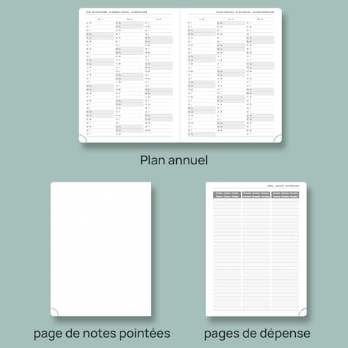 POPRUN Agenda 2025 Semainier (17 Mois: Août 2024 - Déc 2025) 22 x 16,5 cm Couverture Rigide Agenda Scolaire 2025 avec Intervalles de 30 minutes, Papier Certifié FSC® - Rose Clair