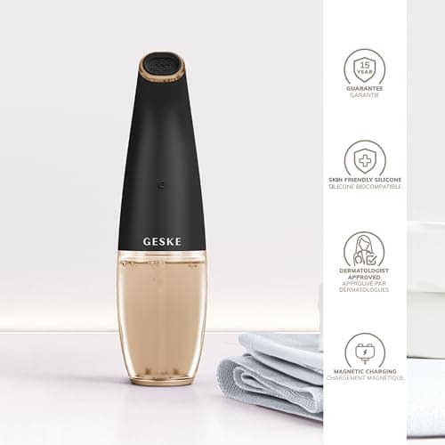 GESKE Nettoyant visage Aqua-Stream | 8 en 1 | Nettoyage des pores | Prévention impuretés | Extraction points noirs | Réduit rougeurs et sècheresse