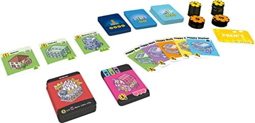 Asmodee - HAPPY CITY - Jeu de Société de Construction Urbaine Pour Enfants Dès 10 Ans - Créez votre Ville - Lauréat As D'Or 2022 - 2 À 5 Joueurs - 30 Min - Version Française