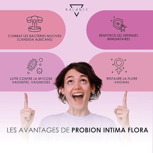 PROBION | Probiotique Flore Intime | Équilibre De La Vaginale | Supplément Alimentaire| Aide À Promouvoir Le Bien-Être De La Flore Bactérienne Vaginale | 30 Capsules