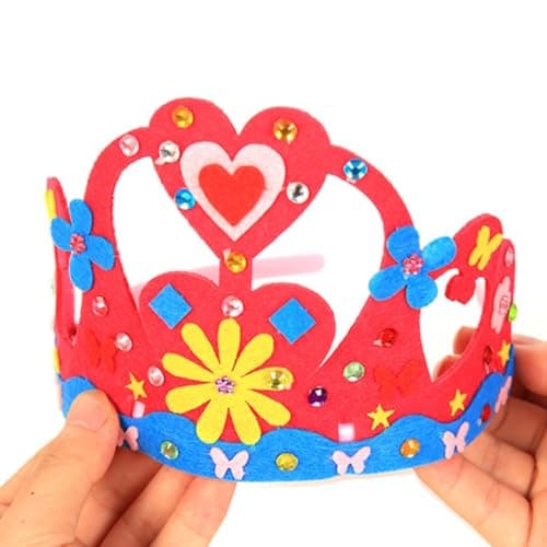 SAFIGLE 12 Pièces Enfants Couronne Artisanat Bricolage Couronne Kit Princesse Diadèmes Couronnes Prince Couronne Enfants Fête D'anniversaire Roi Chapeaux Pour La Fête D'anniversaire Bébé