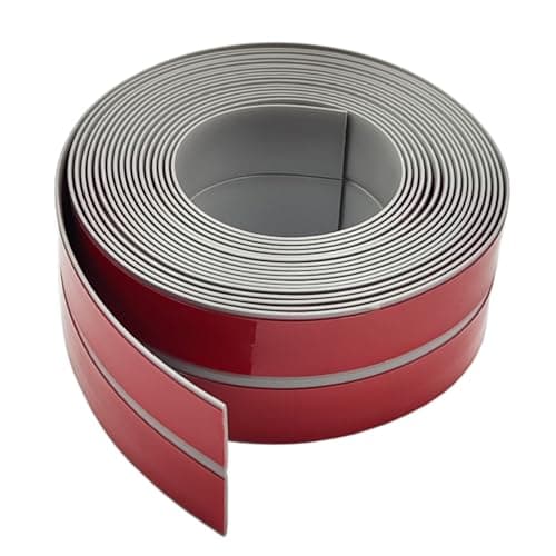 GELINTONG Plinthe souple PVC, Plinthe flexible - pliable, Plinthe souple premium pour revêtement de sol, Montage facile 30x30 mm – 6 mètre Blanc