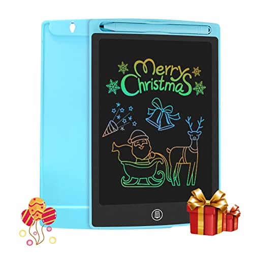 HOMESTEC Tablette d'écriture LCD colorée, Planche à Dessin de 8,5 Pouces Graphique Serrure à clé Écriture Manuscrite Doodle Pad Enfants Jouets Cadeaux pour garçons Filles (Bleu)