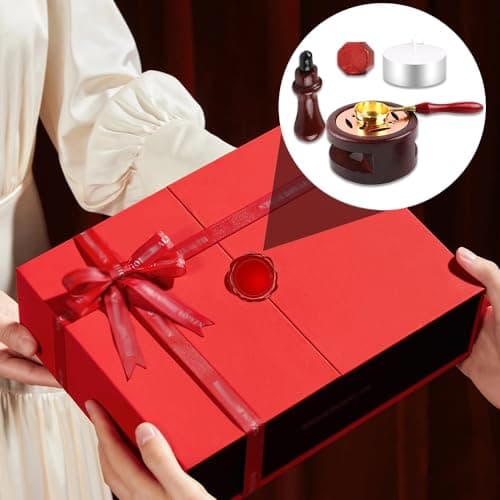 Homefantasy 405 Pièces Kit de Cire à Cacheter,Perles de Cire à Cacheter,Sceaux de Cire Octogonaux,Cire Sceau,Sceau Timbre Cire,pour Emballage Cadeau,Mariage Carte,Cartes Invitation