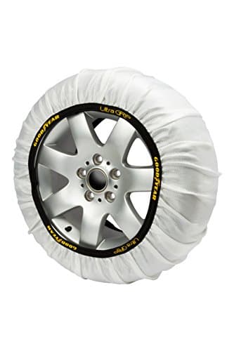 Goodyear Jeu de 2 Chaînes à Neige en Textile pour Voitures Ultra GRIP Taille M, Blanc